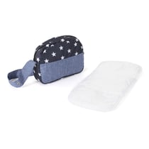 Sac à langer pour poupées Bleu marine étoiles