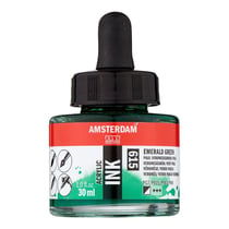 Flacon encre acrylique Acrylic Ink Amsterdam 30ml vert émeraude