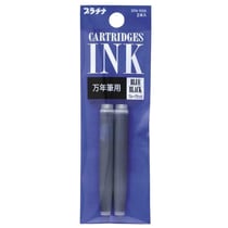 Cartouches - Encre Bleu Noire - Recharge - Pack de 2 - Calligraphie - Platinum