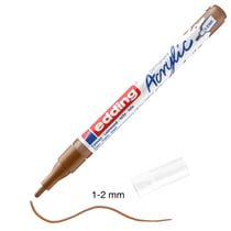 Marqueur Acrylic Edding 5300 - Pointe Fine - Noisette
