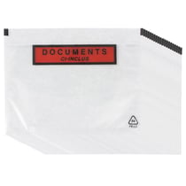 20 pochettes d'expédition autocollantes A5 transparentes