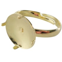 SACHET DE 10 MONTURES DE BAGUE PICOT DOREE