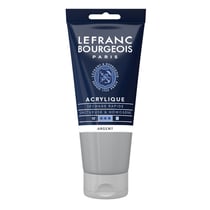 Peinture acrylique - Argent - 710 - Fine - Lefranc Bourgeois - Tube 80ml