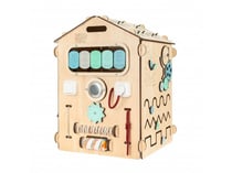 Maison d'activités en bois - bleu pastel