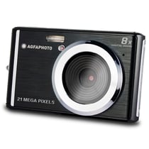 AGFA PHOTO Realishot DC5200 - Appareil Photo Compact, 21MP, Ecran LCD 2,4", Zoom Digital 8x, Vidéo HD 720p, Batterie Lithium, Cartes SD, Modes Scène