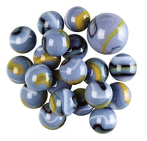 Filet de 20 billes 16 mm + 1 calot 25 mm oeil de vipere - kim play - jeu de recreation, adresse