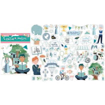 66 die cuts Stamperia Mi primera illusion nino