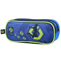 Trousse rectangulaire Football Ligue 1 Bleu 23 CM - 2 compartiments