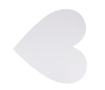 Carton 280 g/m2 entoilé Coeur 30 cm