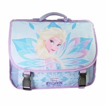 Cartable Scolaire Primaire 38cm La Reine des Neiges - Frozen Disney Bleu Turquoise 2 Compartiments - Bagtrotter