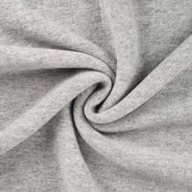 Tissu Laine bouillie uni Gris chiné