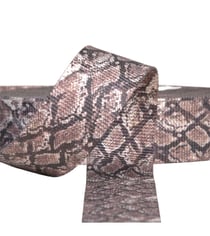 Sangle peau de serpent 38mm marron chocolat au mètre