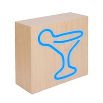 Enceinte Bluetooth® Neon avec chargeur à induction Cocktail