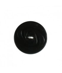 Carte de 4 boutons stries noir 19mm - Distrifil Noir