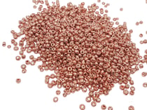 1000 Perles de rocaille cuivré métallisé diamètre 2 mm 12/0 - création bijoux