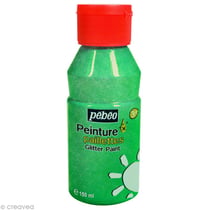 Peinture pailletée Vert - 150 ml