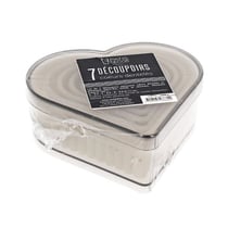 7 Découpoirs cœurs cannelés assortis