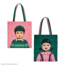Tote Bag Duo de Poupées Mortelles - Squid Game