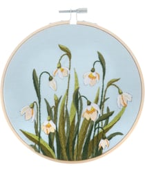 Kit de Broderie Perce-Neige – Cercle en Bambou 15 cm – Trimits Multicolore