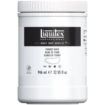 Peinture Acrylique en pot blanc de titane 946ml - Liquitex Heavy Body