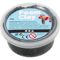 Pâte à modeler autodurcissante Foam Clay - Noir - 35  g