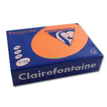 Ramette de papier - A4 - Orange vif - 210g - Impression - 250 feuilles - Clairefontaine Trophée