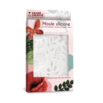 Graine Créative - Moule en silicone 20x13 cm Floral