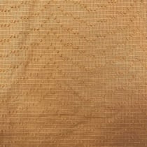 Tissu Voile de Coton Plumetis Dobby sur fond Camel - Au mètre