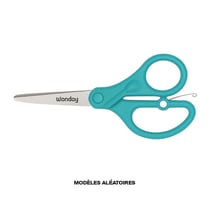 Ciseaux - Bouts ronds - 13cm - Avec ressort - Sécurisé - Lames acier - Pour l'école