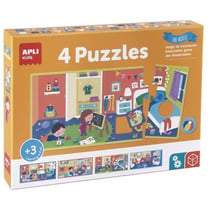 Apli Agipa - Puzzles La Maison 4  pièces