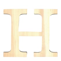 Lettre H - 11.5 cm - bois - Artemio