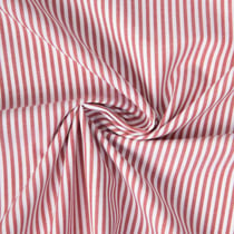Tissu Rayures Coton rayé Terracotta