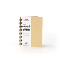 Graine Créative - Carnet Couverture kraft Intérieur Papier blanc 24 cm