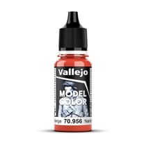 Flacon 17 ml - Peinture acrylique Vallejo Model Color - Orange Transparent 70.956 - Haute Qualité