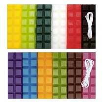 Cire à bougie 12 couleurs 480 g + 2 mèches - Hiver