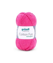 Fil à tricoter COTTON FUN - Gründl - certifié Oeko-Tex 20 Rose