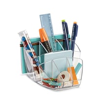 Pot à crayons multi-compartiments Cristal transparent - CEP