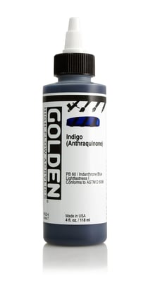 Encre Acrylic High Flow Golden VII 119ml Bleu anthraquinone