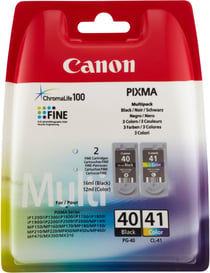 Multi pack original PG-40 / CL-41 Blist Noir et couleur CANON
