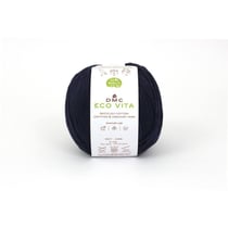 DMC - Fil Coton Recyclé Eco Vita 3mm 100g Tricot et Crochet Col. 007 bleu