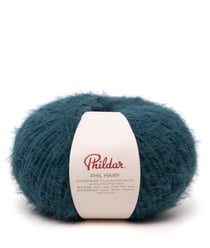 Phil Hairy – Pelote fil poilu duveteux Phildar 100 g Prusse