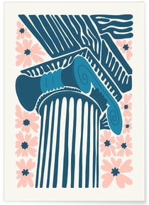 Affiche Grèce Parthénon | A3 : 29,7x42cm