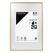 Cadre photo 40x60 cm chêne Alba  avec passe-partout 30x40 cm