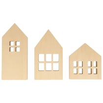 Maisons en bois à poser - 11,5 à 18 cm - 3 pcs