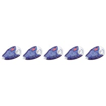 Roller correcteur TESA - Rechargeable - 4,2 mm x 14 m - Lot de 5 - Bleu translucide