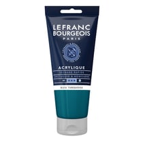 Peinture acrylique - Bleu turquoise - 050 - Fine - Lefranc Bourgeois - Tube 80ml