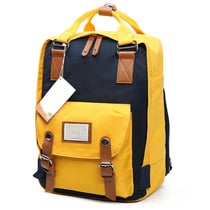Sac à Dos Etudiant Ecole Cartable 38 * 28 * 15 cm Bleu Foncé Jaune YONIS