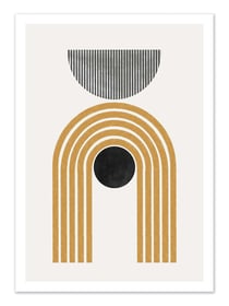 Affiche 30 x 40 cm - Abstract rainbow - Miuus studio