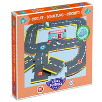 Puzzle 2D 26 pièces - Circuit pour voiture Crazy Motors - Djeco