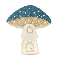 Lampe Veilleuse Maison Champignon bleu - Little Lights